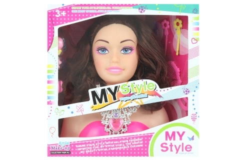 Tête à coiffer Brunette pour enfants