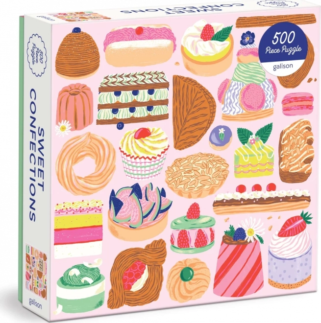 Puzzle carré Friandises sucrées 500 pièces GALISON