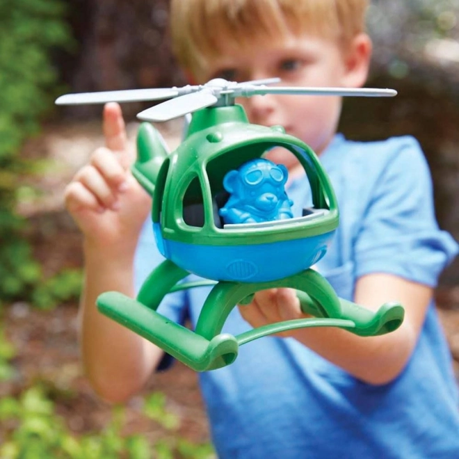 Hélicoptère Green Toys bleu