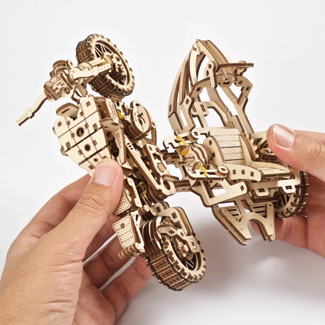 Ugears puzzle 3D Moto avec side-car 380 pièces
