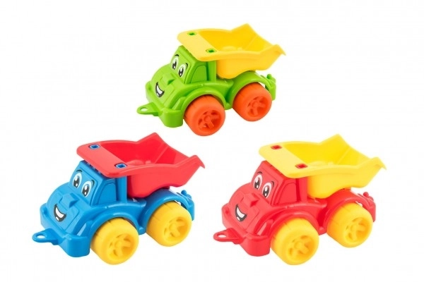 Camion à benne basculante de construction en plastique 3 couleurs 22x13x10cm 12m+