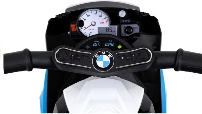 Moto à batterie BMW S1000RR trois-roues bleu