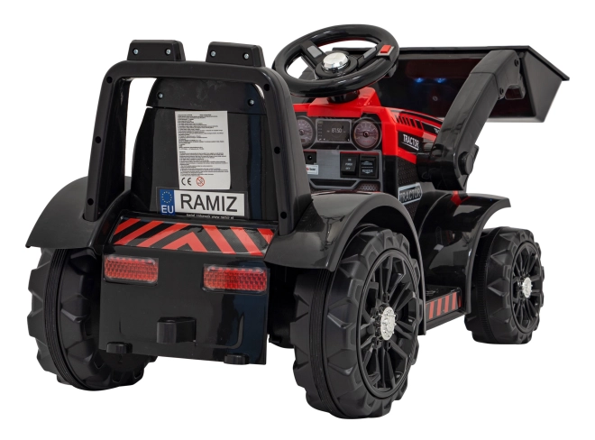 Tracteur électrique pour enfants avec lame – Rouge