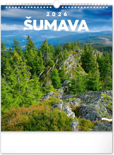 Calendrier mural Šumava 2026