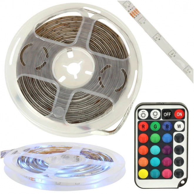 Ruban LED étanche RGB avec télécommande 5m