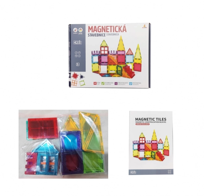 Jeu de construction magnétique colorée pour enfants