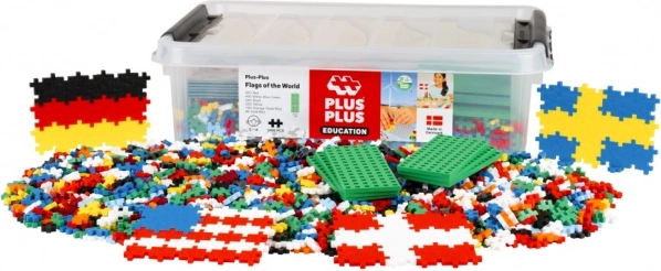 Plus-Plus boîte drapeaux 2400 pièces