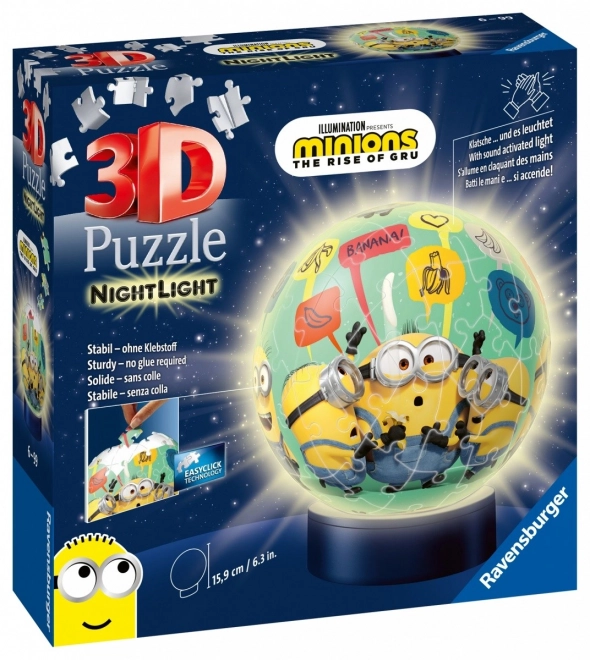 Puzzle 3D boule lumineuse Minions