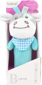 Hochets couineur ânon turquoise pour bébés