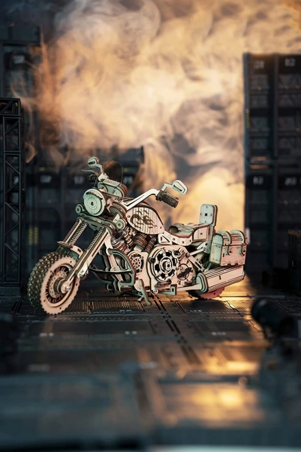 Moto Cruiser LK504 - Maquette en bois 3D