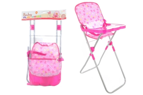 Chaise haute en plastique pour poupées
