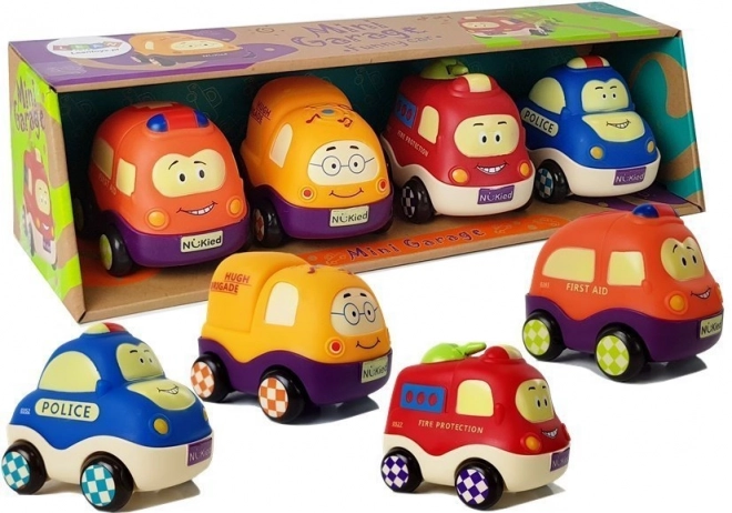 Ensemble de jouets véhicules Police et Ambulance pour enfants
