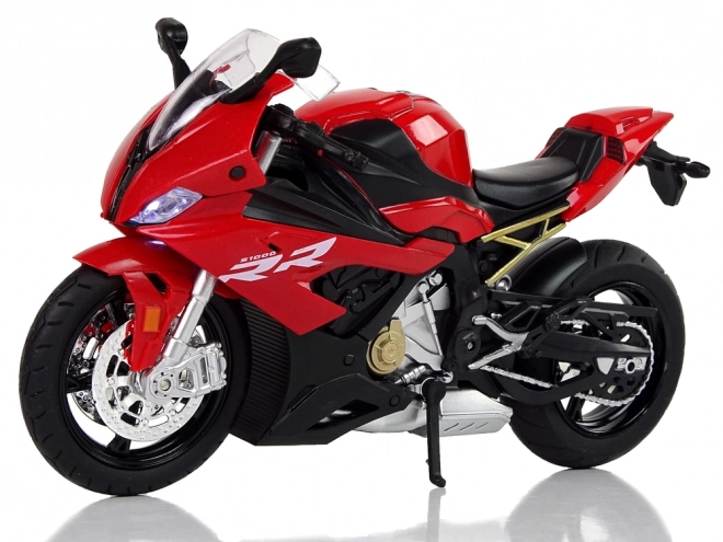 Modèle de moto BMW S1000RR Sons Rouges Lumineux