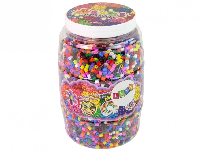 Kit bricolage perles à repasser avec gabarits 9000 pièces