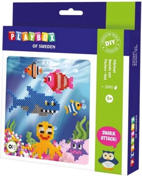 Perles à repasser set Monde sous-marin 2000 pcs PLAYBOX