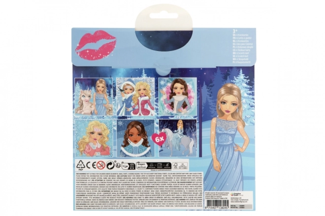 Grattage d'images filles 6pcs