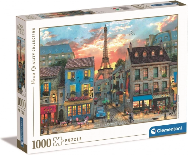 Puzzle 1000 pièces Rue à Paris CLEMENTONI