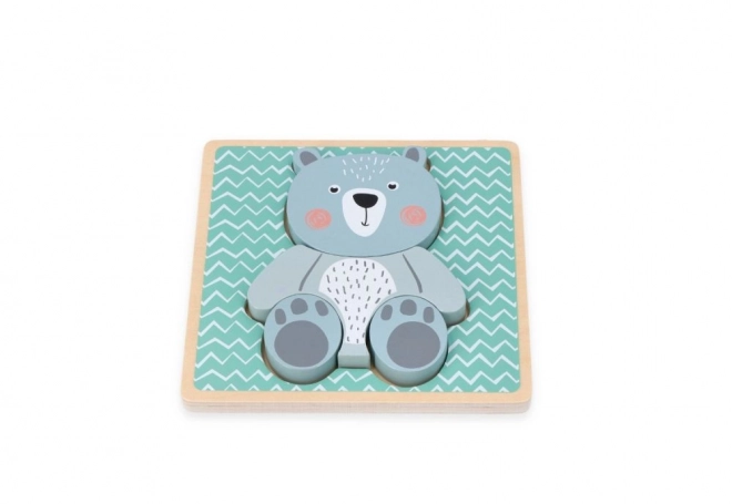 Puzzle en bois pour enfants - Ours