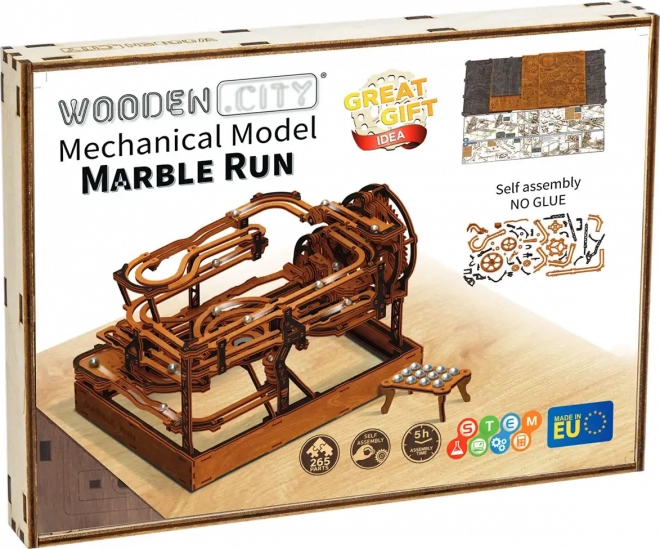 WOODEN CITY Puzzle en bois 3D Piste à billes 265 pièces
