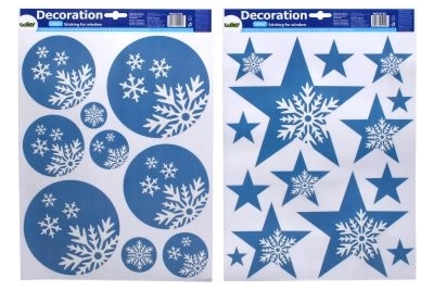 Décoration de fenêtre de Noël 41x29 cm