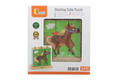 Cubes en bois 9 pcs - ferme