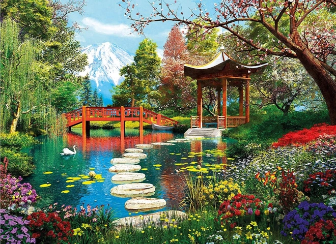 Puzzle 1000 pièces Jardin Fuji