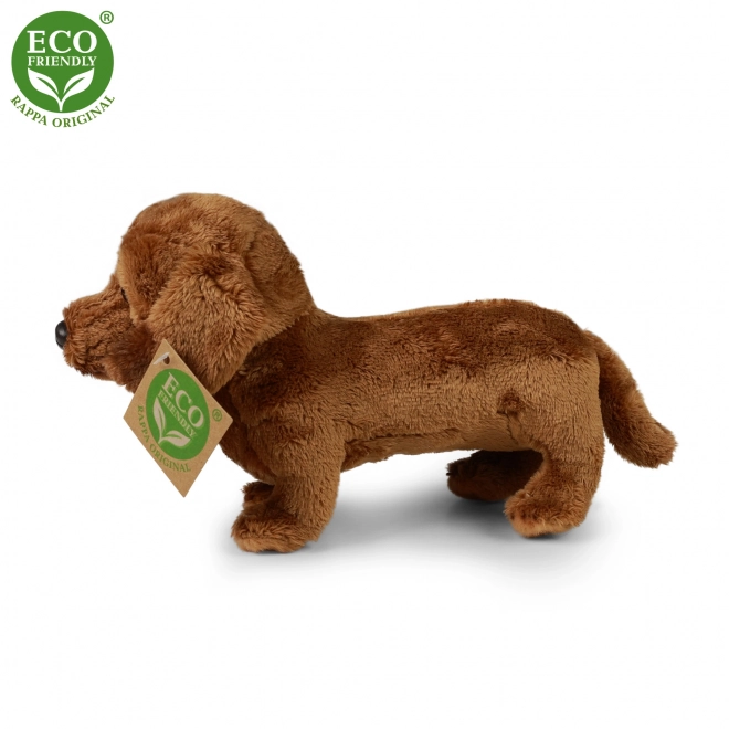 Chien teckel en peluche debout 2dr. 19 cm ECO-FRIENDLY