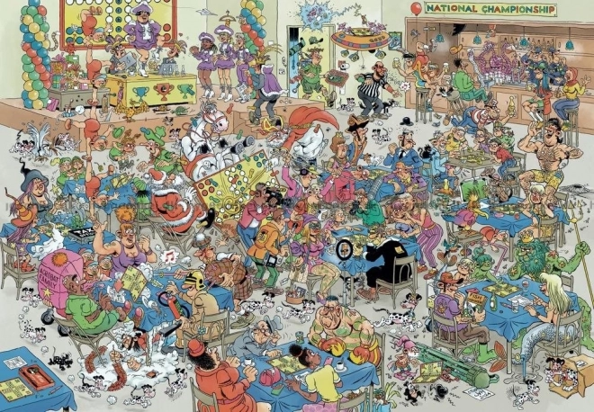 Puzzle JUMBO Mensch, ne t'énerve pas bataille 2000 pièces