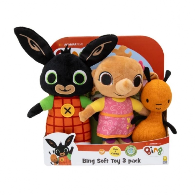 Bing et amis ensemble de 3 personnages en peluche