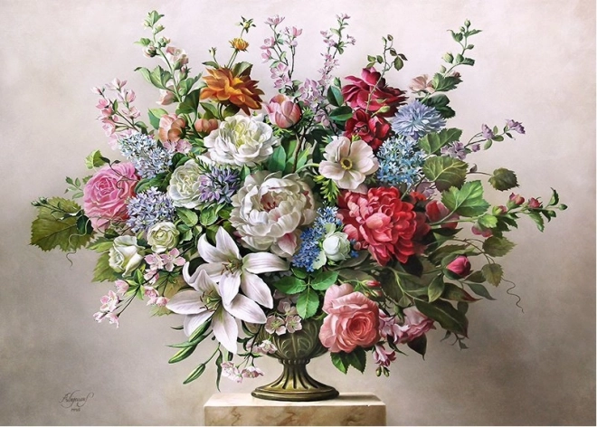 Puzzle CHERRY PAZZI bouquet ravissant 1000 pièces