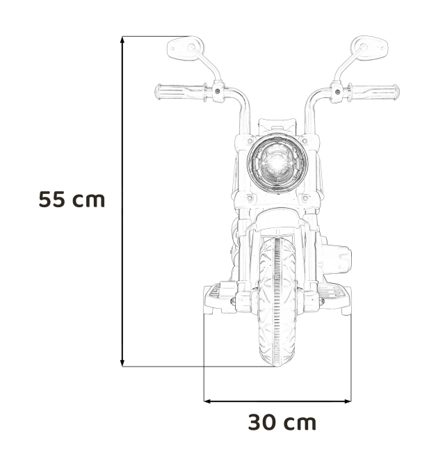 Motocykel Chopper RAPIDE