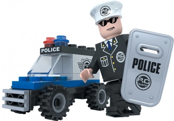 Jeu de construction Dromader - voiture de police 33 pcs