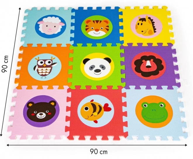 ECOTOYS Puzzle en mousse Têtes d'animaux (29x29)