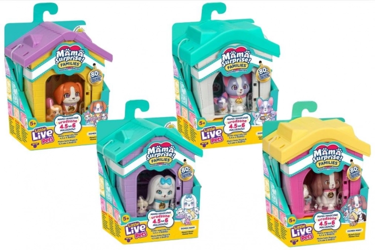 Little Live Pets Mama Surprise Families – maison pour la maman et les chiots