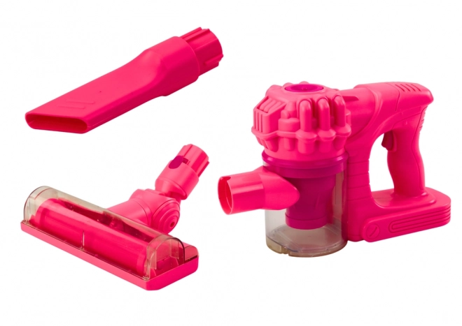 Aspirateur à tige pour enfants + lumières, sons - rose