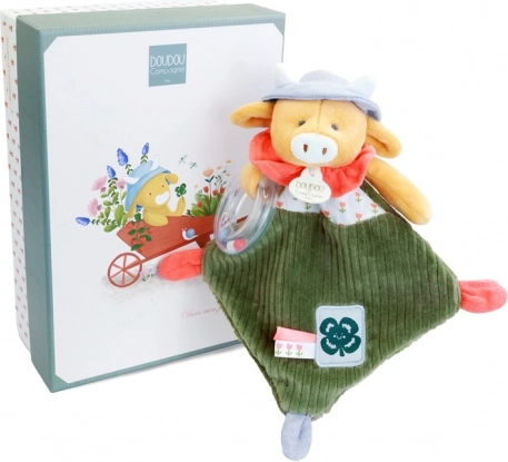 Vachounette Aneth avec hochet 21 cm - Coffret cadeau Doudou