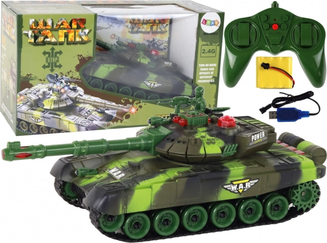 Grand char militaire RC télécommandé à 360°