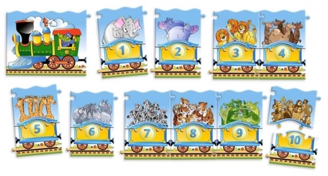 Puzzle éducatif avec train 21 pièces