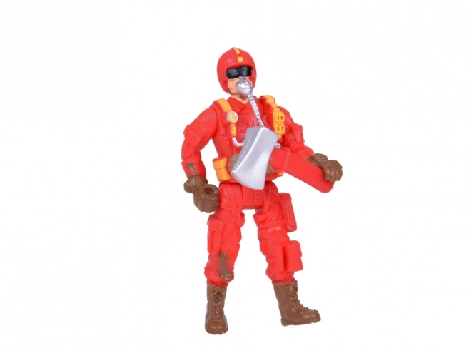 Grand véhicule de pompiers avec son et casque pour enfants
