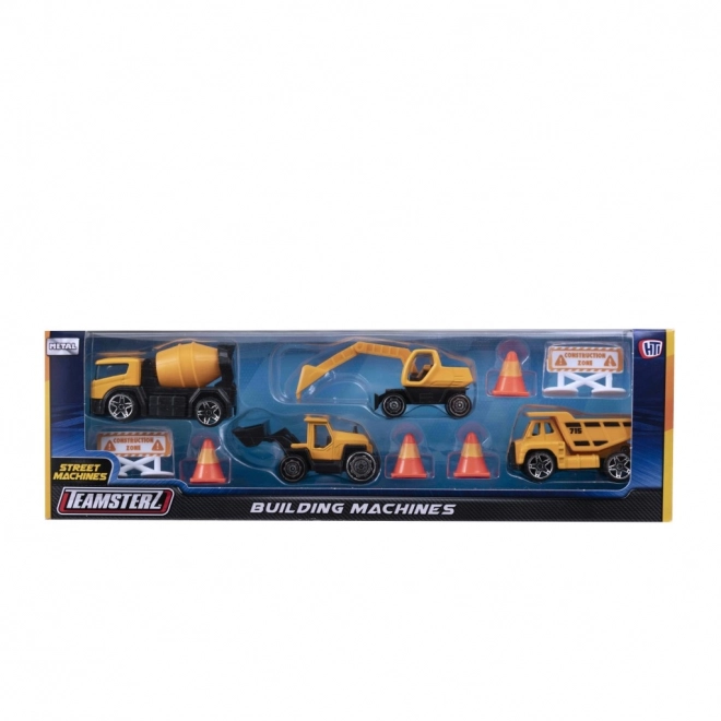 Ensemble mini de construction Teamsterz avec engins de chantier