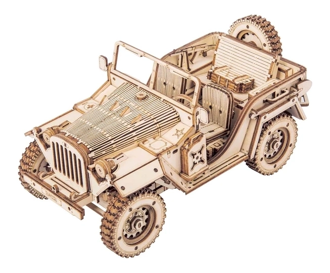 Jeep militaire - Puzzle en bois 3D