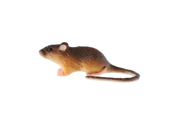 Souris domestique jouet en plastique 7cm en sachet