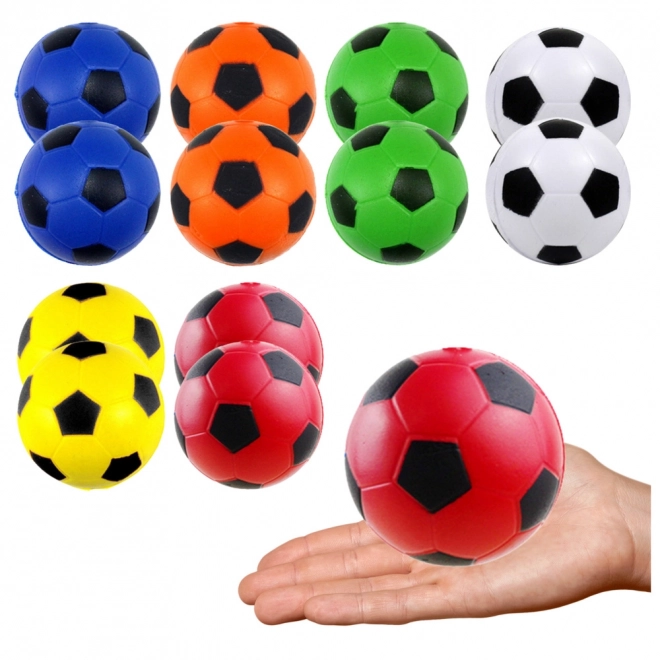 Ballons anti-stress colorés 6,5 cm - jeu de 12 pièces
