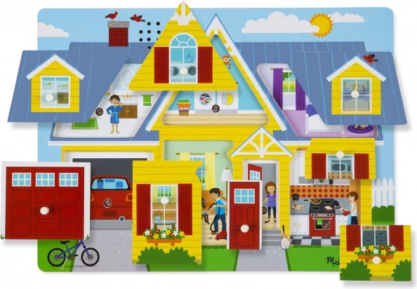 Puzzle en bois sonores maison MELISSA & DOUG