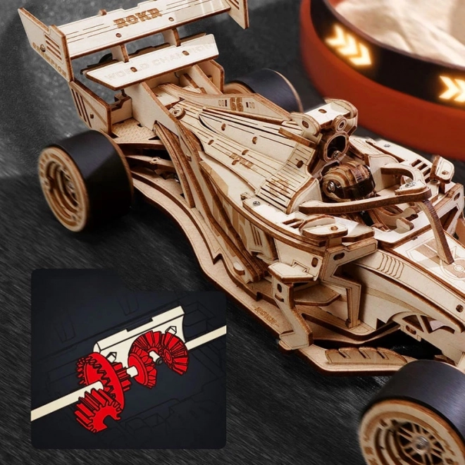 RoboTime 3D puzzle en bois Voiture de course