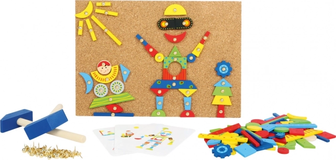 Jouet créatif en bois à marteler pour enfants
