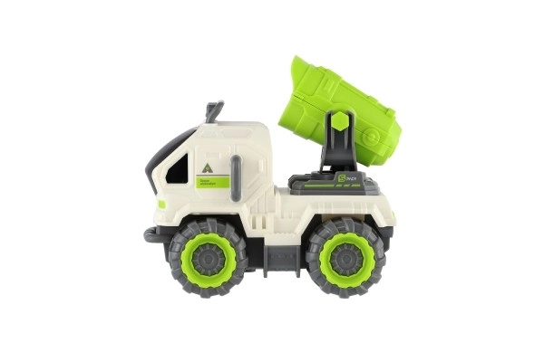 Voiture en plastique spatial 7x10cm avec volant d'inertie 3 types