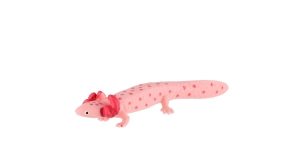 Axolotl mexicain en plastique zooted 8cm dans un sac