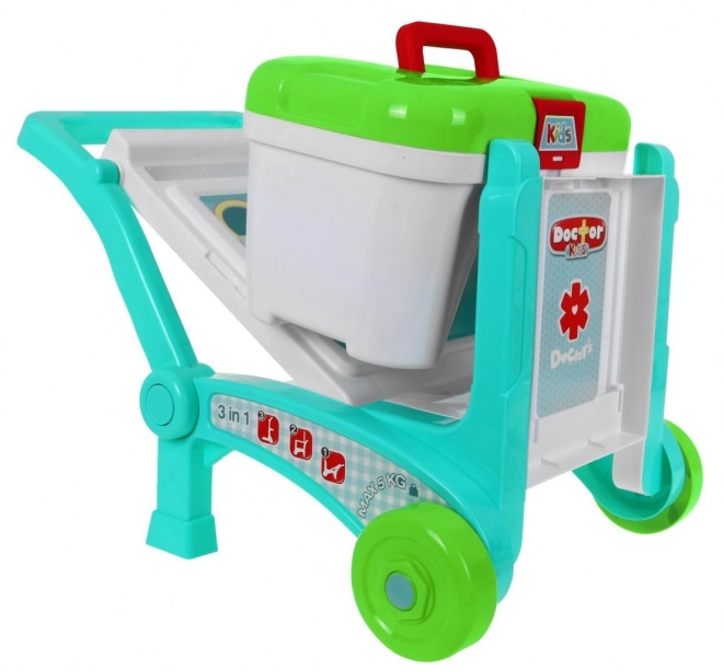 Cabinet médical portable pour enfants 3+ Valise + table + 2 types de chariots + accessoires