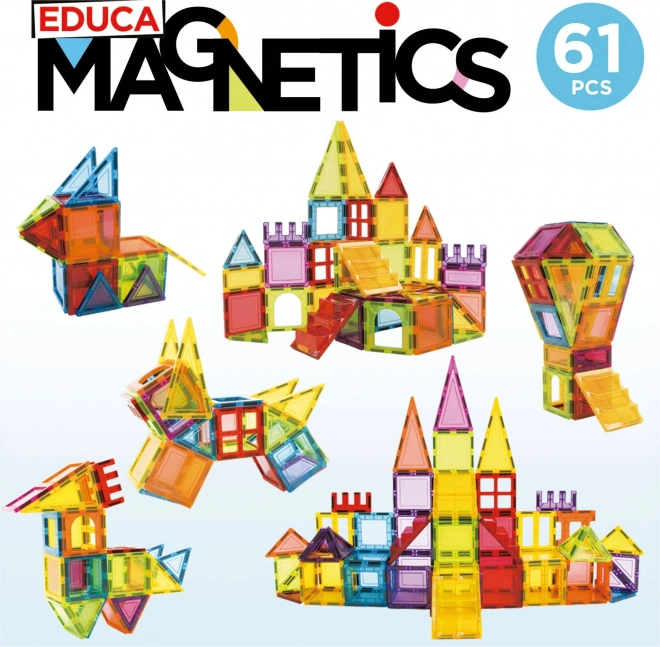 EDUCA Jeu de construction magnétique Magnetics 61 pièces